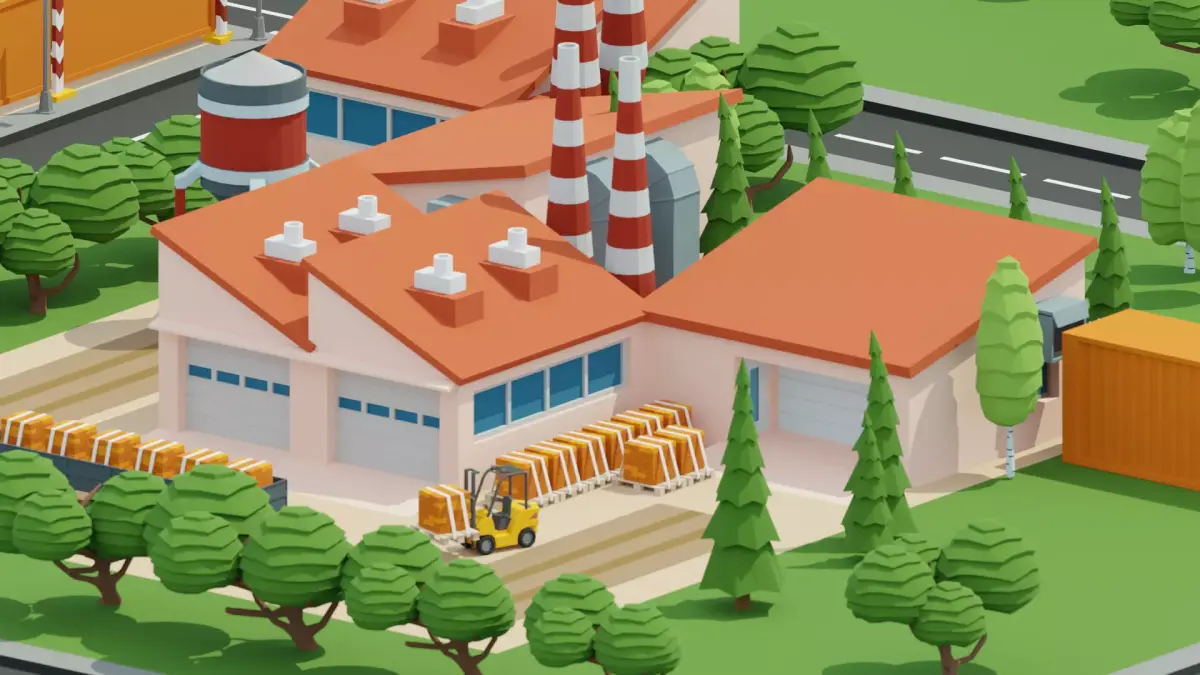 Construction Low Poly Assets City Low-poly 3D model