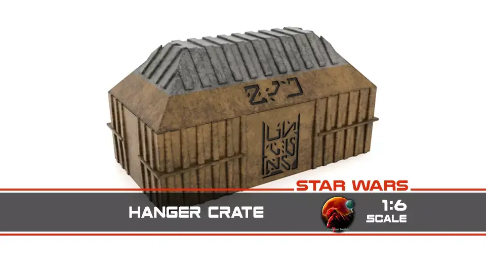 Hangar Crate 1-6 Scale Hottoys  3D print model