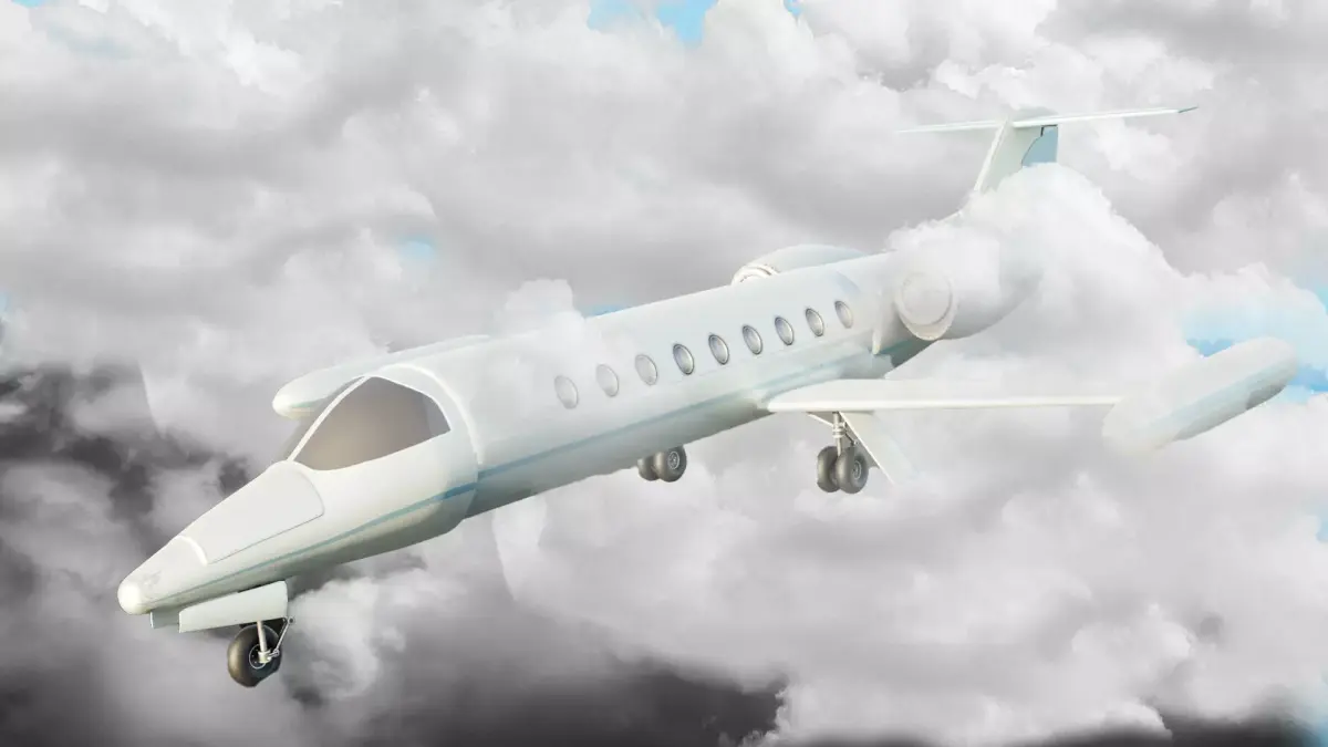 Low Poly Private Jet Low-poly 3D model