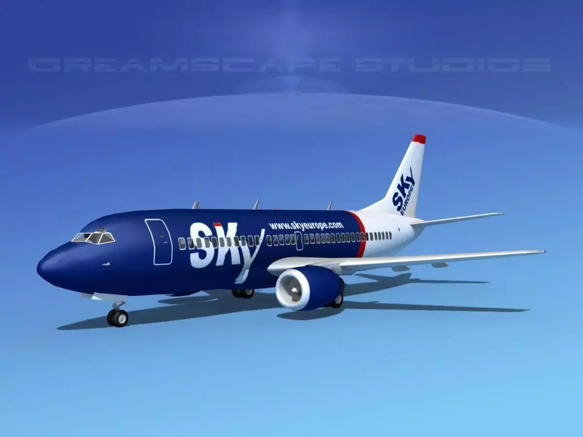 Boeing 737-300 Sky Europe 3D model
