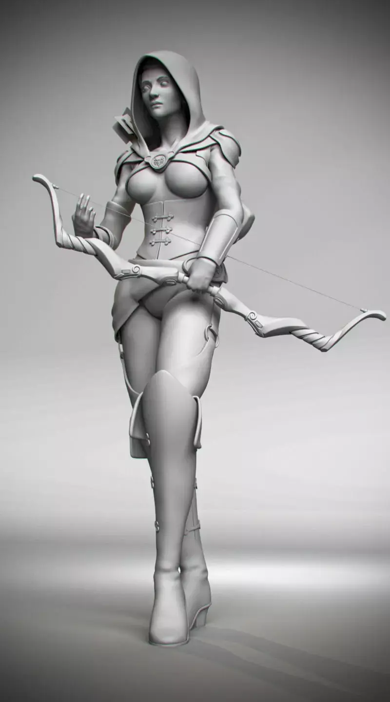 Rogue Assassin Archer 3D model