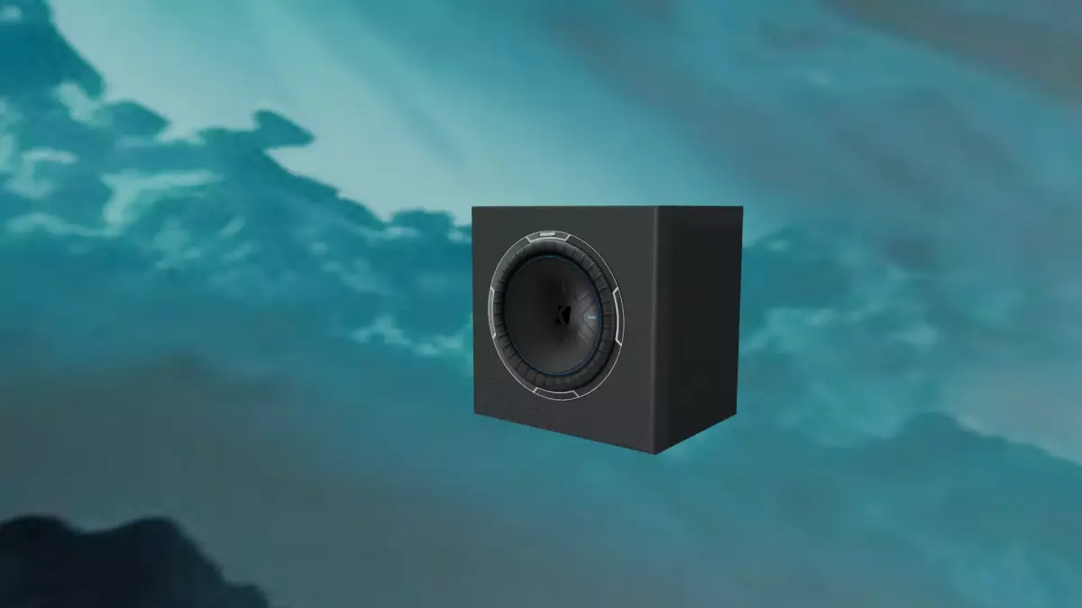Kicker Comp Subwoofer 12 with enclosure Free 3D model