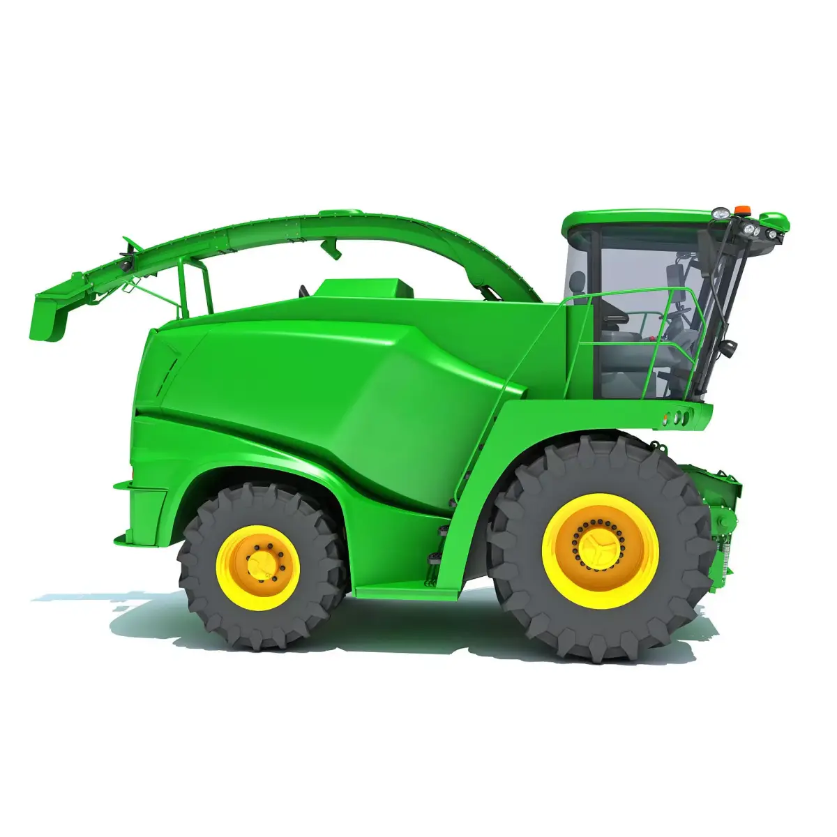 Green Combine Harvester 3D model purchase