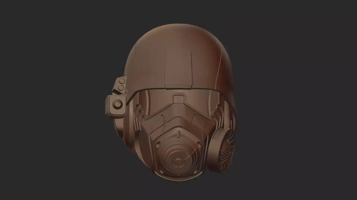 NCR VETERNA FALLOUT HELMET PRINTABLE VERSION STL 3D print model