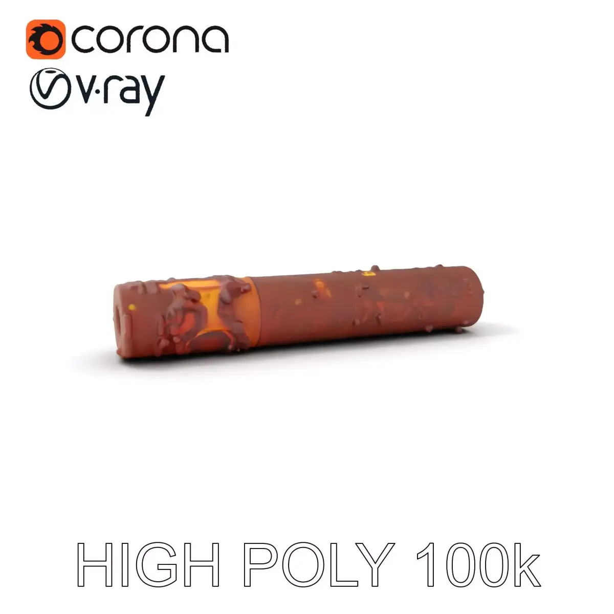 Rusty Steel Pipe Model Pack for Environmental Rendering Low-poly 3D model