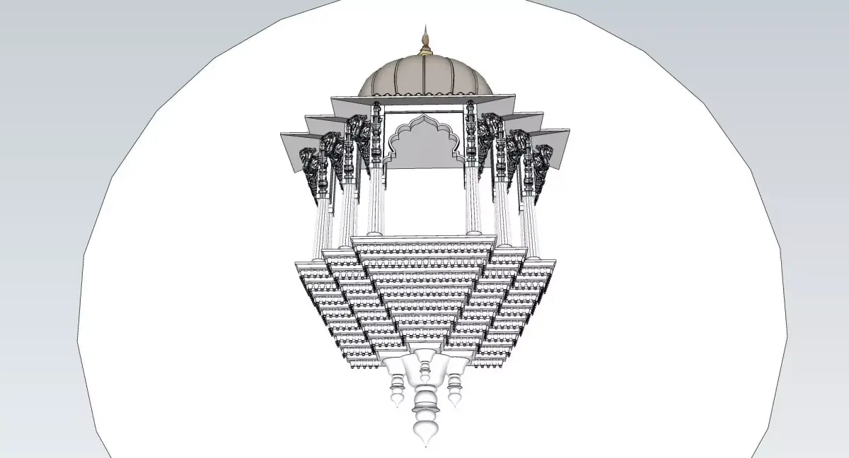 indian jodhpuri stone jharokha 3d modal 3D model buy