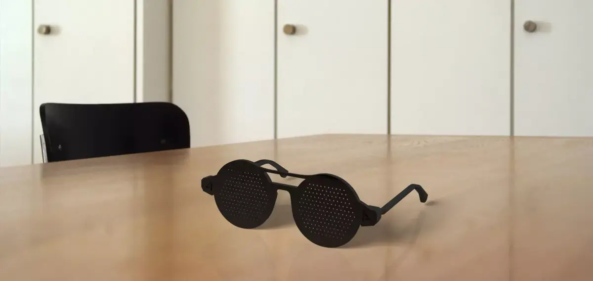 Pinhole glasses Free 3D print model