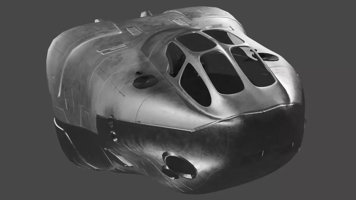 Scifi Futuristic SpaceShip  3D model