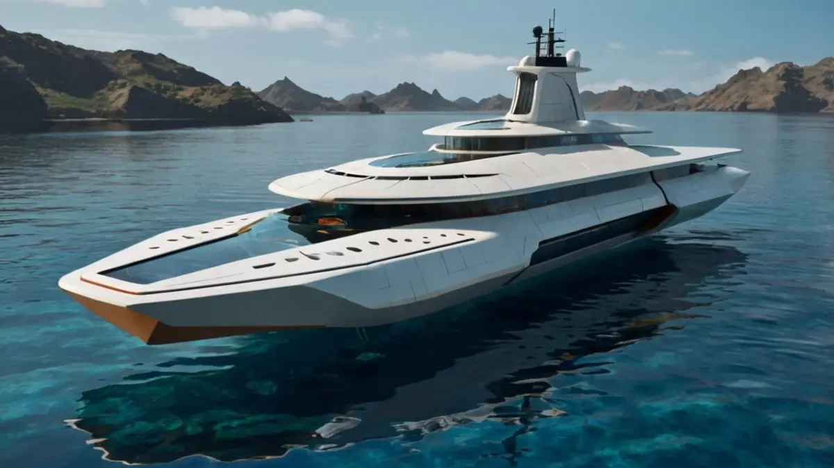 3D Yacht Model Low-poly 3D model