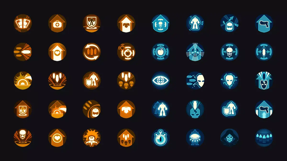 Skills Icon 2D PNG Sci-Fi Futuristic Attack Defense Ability 3D model