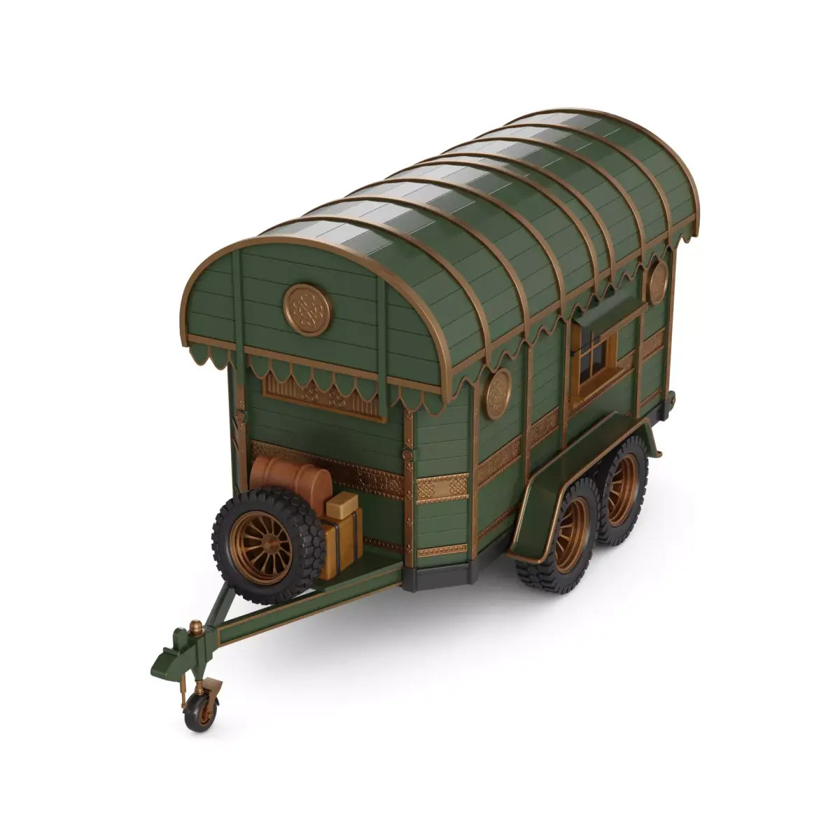 Off road Camping Trailer 3D model buy
