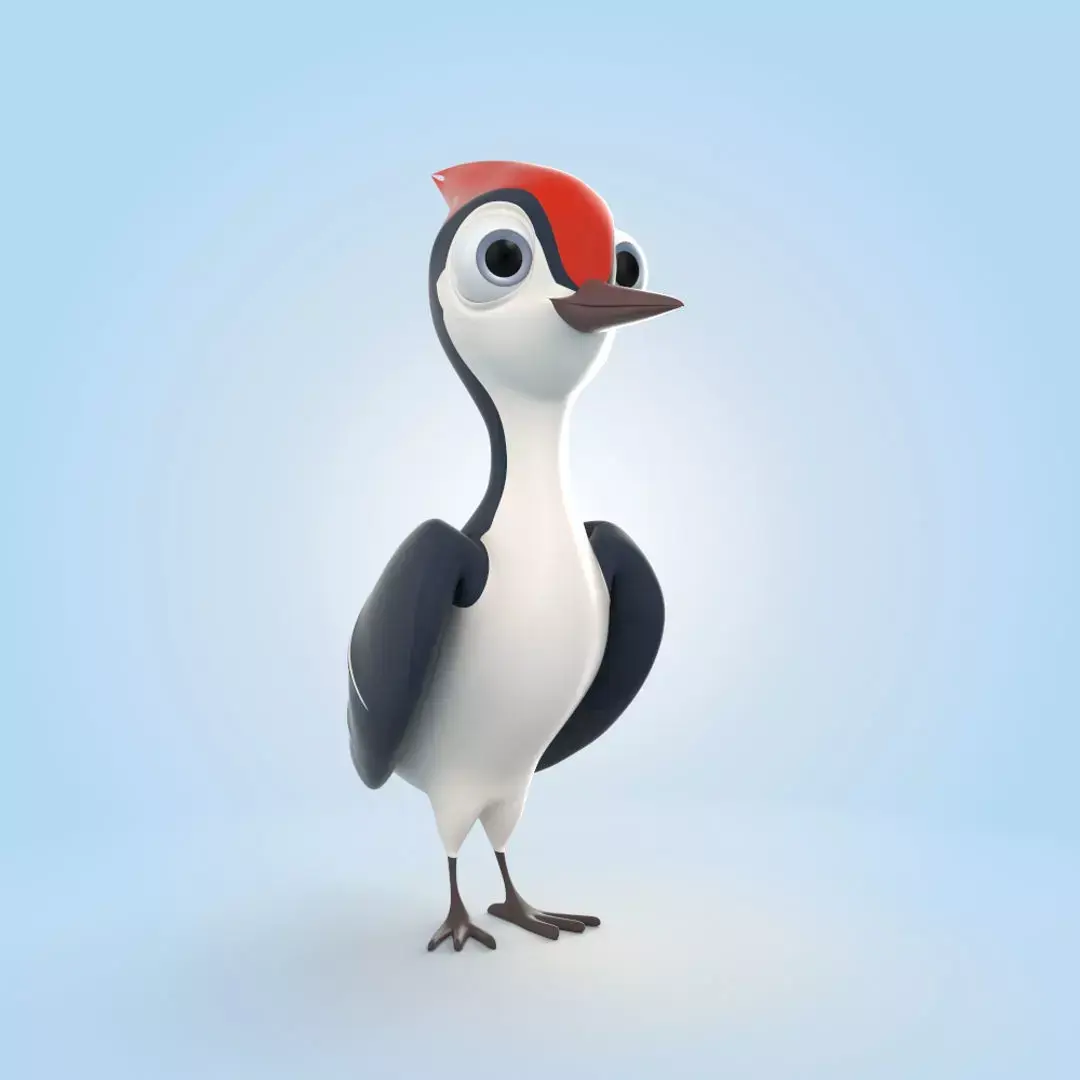 Woodpecker 3D model