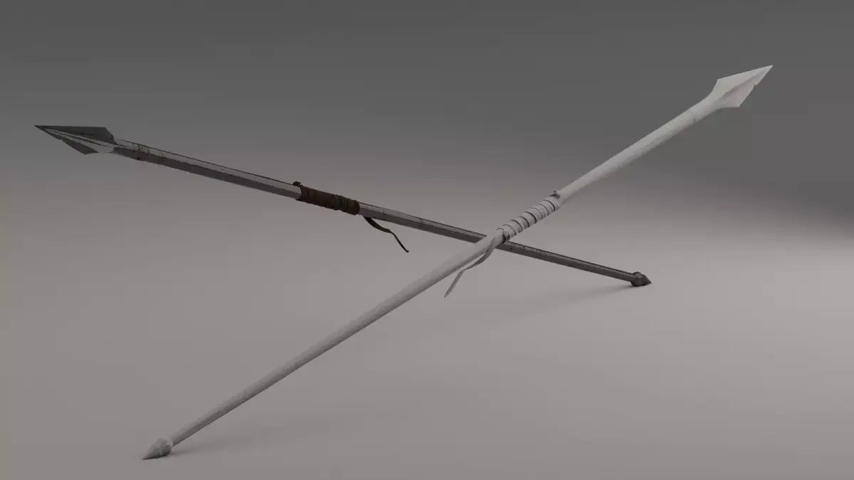 Bloody Spartan spear 3D model
