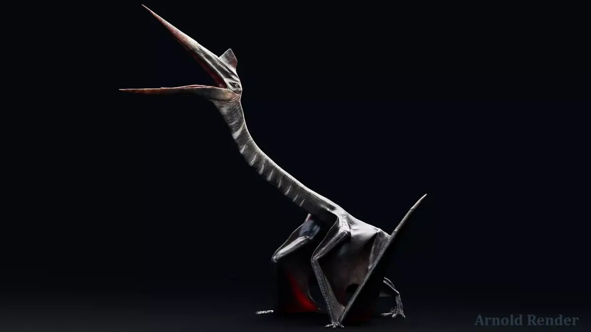 Dinosaur Quetzalcoatlus Giant Pterosaurs Unreal Engine Project Low-poly 3D model