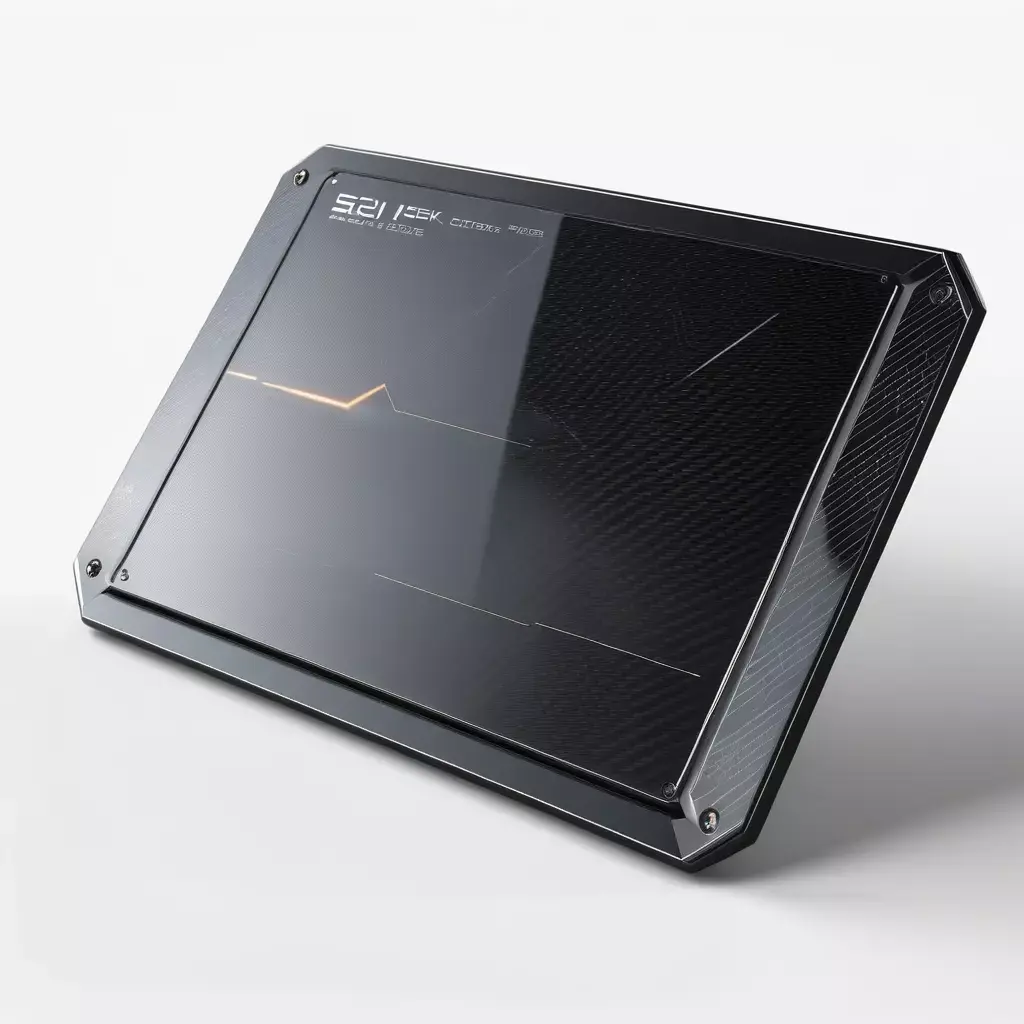 SciFi Data Slate Cracked Screen 3D model