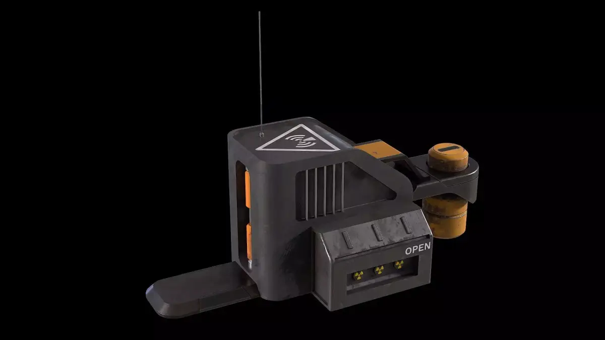 Scifi model generator Low-poly 3D model