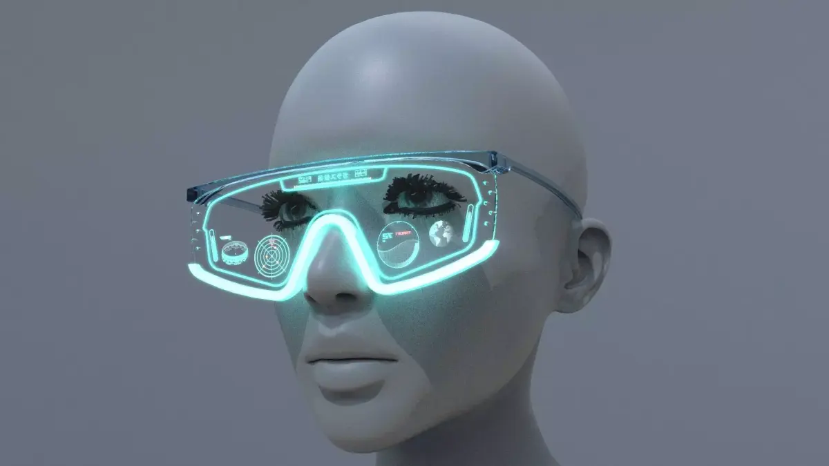 Sci fi military and Fashion glasses 3D model