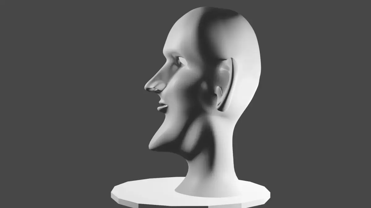 3d demon  head  model Low-poly 3D model