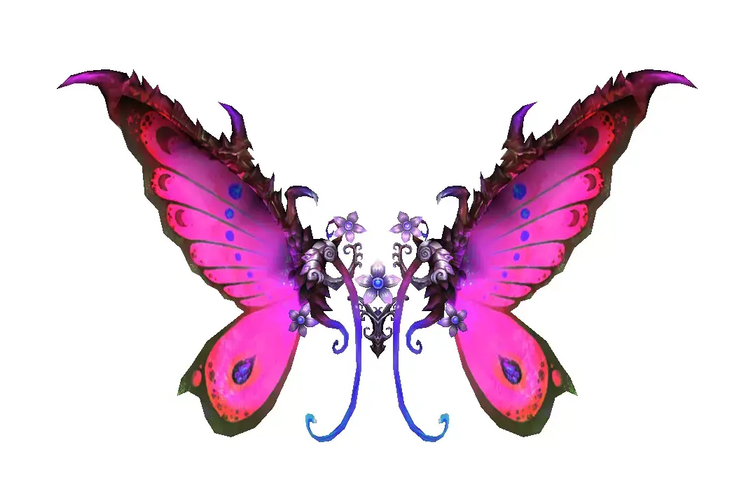 Butterfly-2 Wing Low-poly 3D model