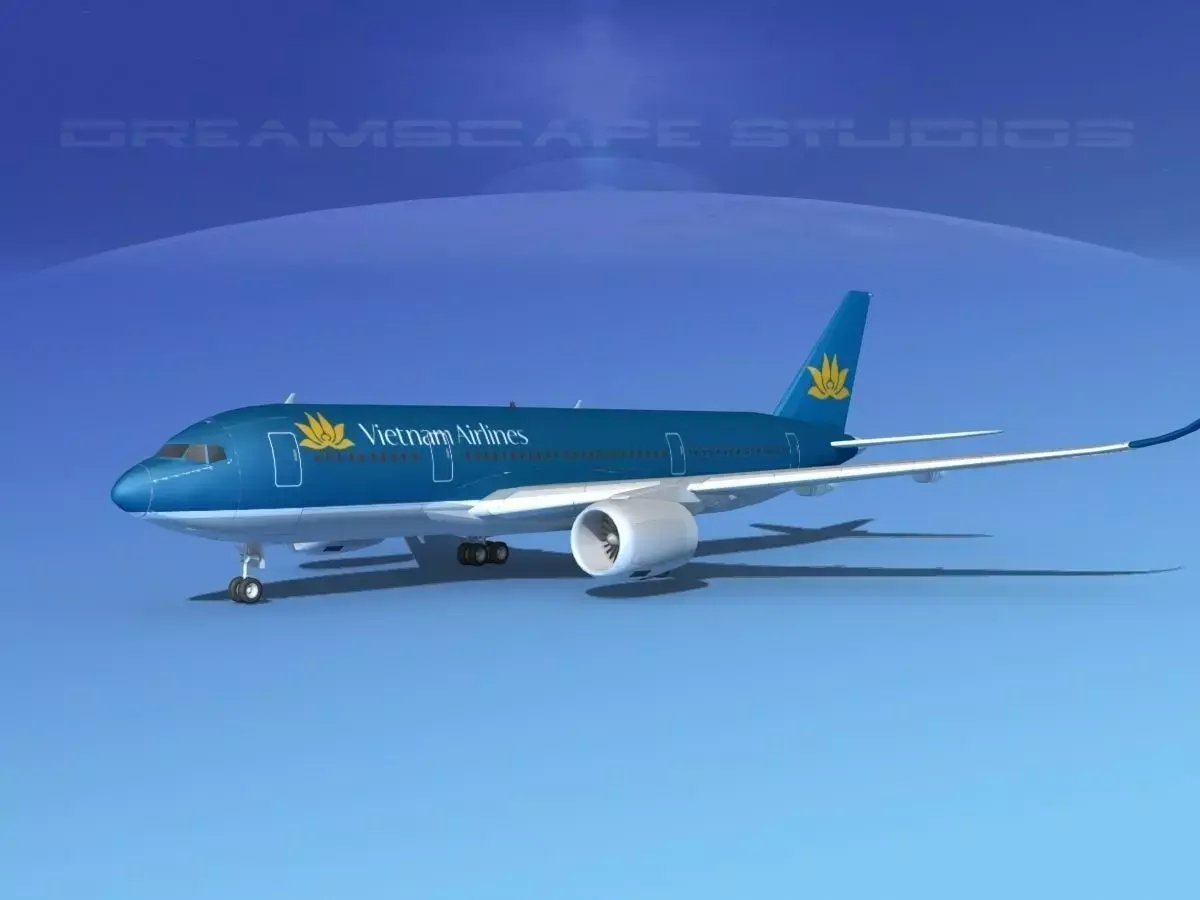 Airbus A350-800 Vietnam 3D model
