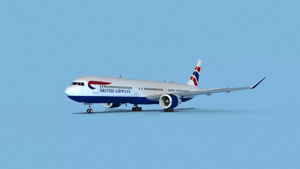 Boeing 767-400 British Airways 3D model