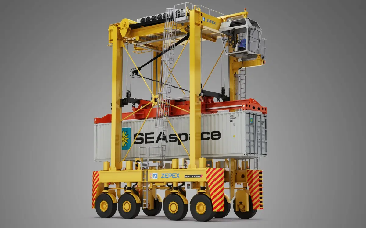 Straddle Carrier Generic Rigged 3D model