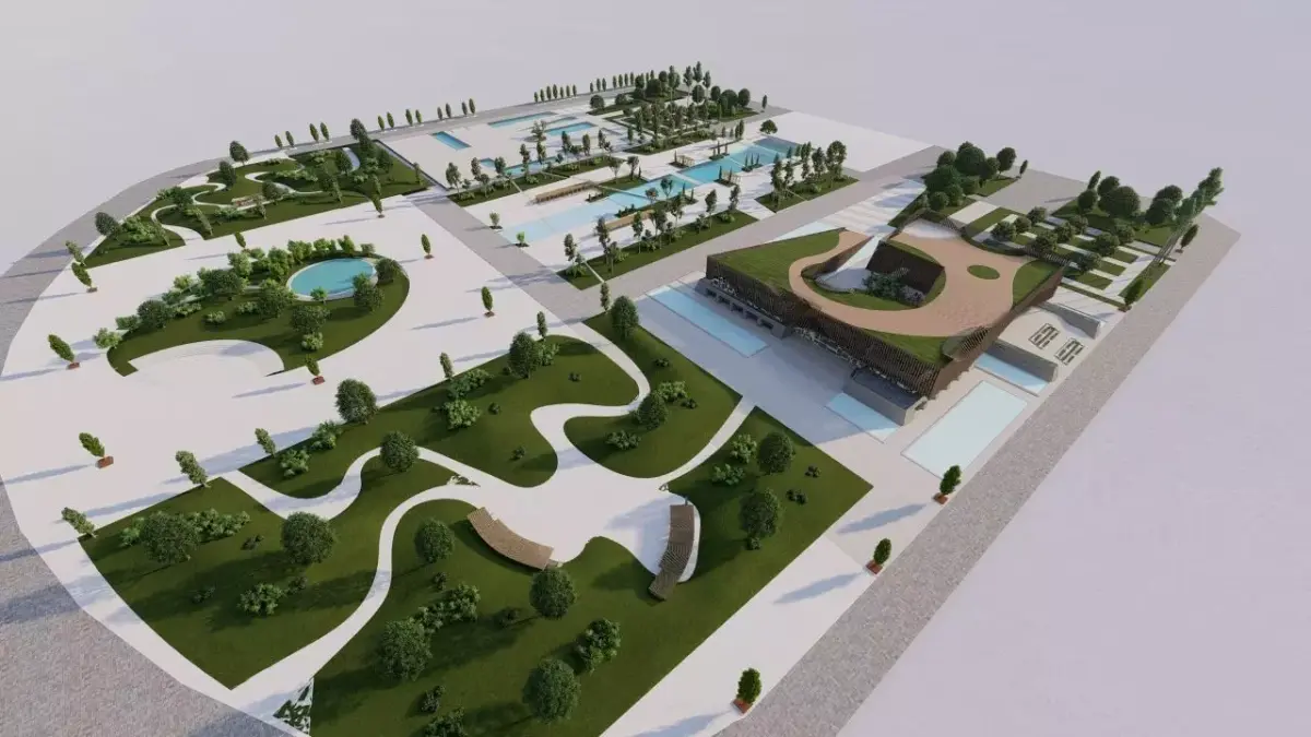 park-public park-Private Park Landscape 3D model 6