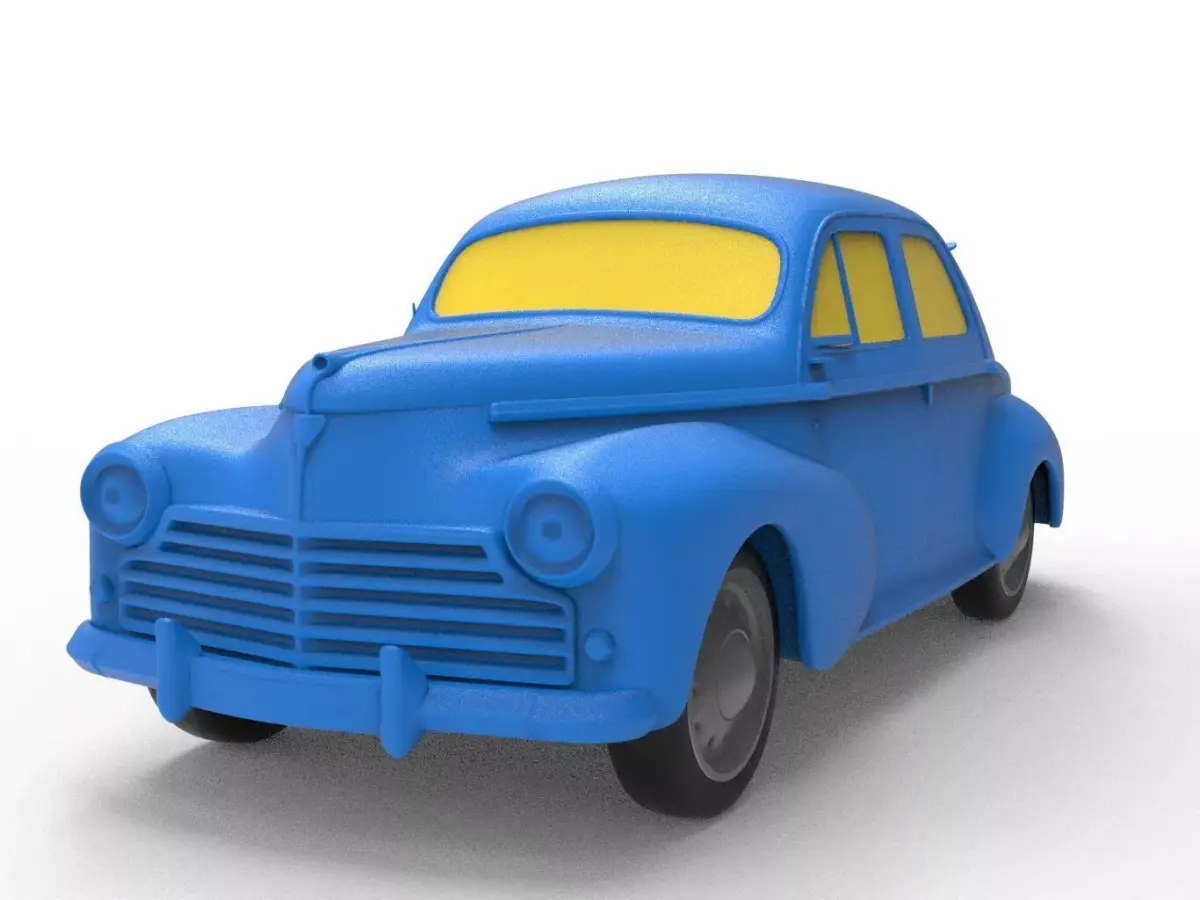 Peugeot 203 1948 Classic Car 3D print model