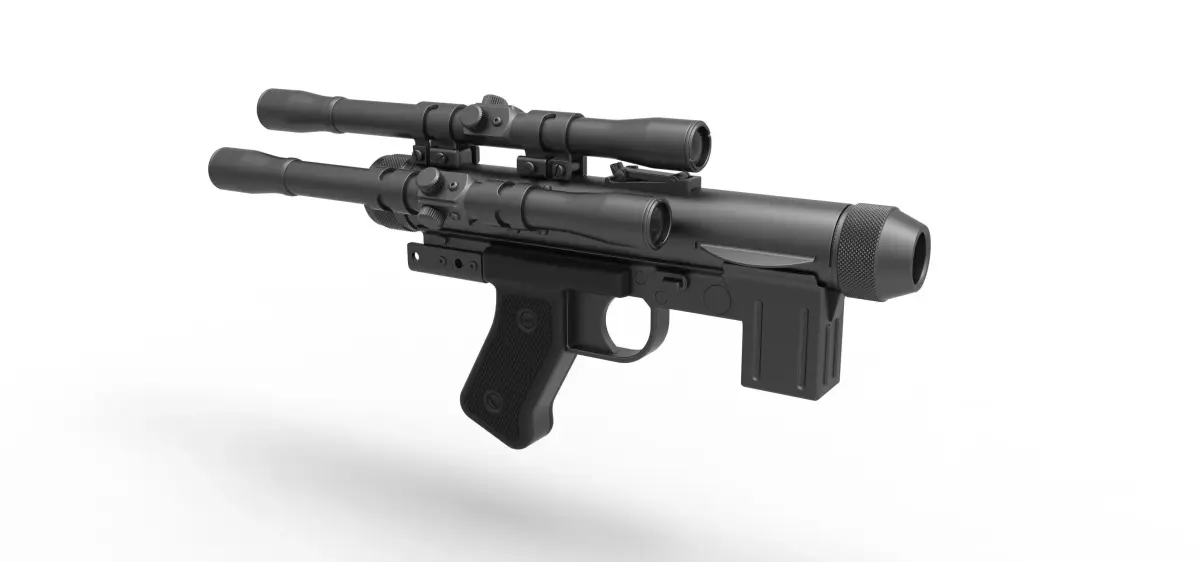 Blaster pistol SE-14C from the movie Star Wars A New Hope 3D model