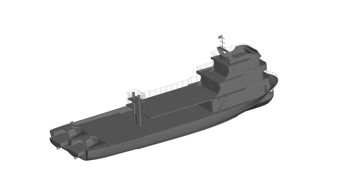 Ship 1 tugboat 3D model