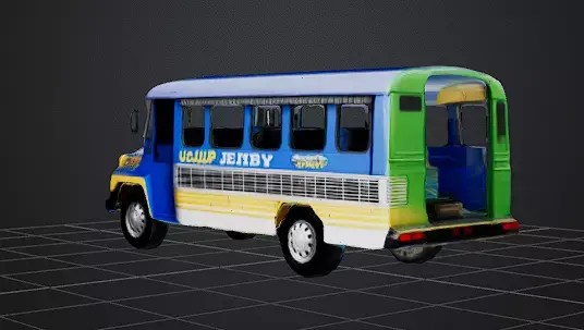 jeepney pinoy Low-poly 3D model