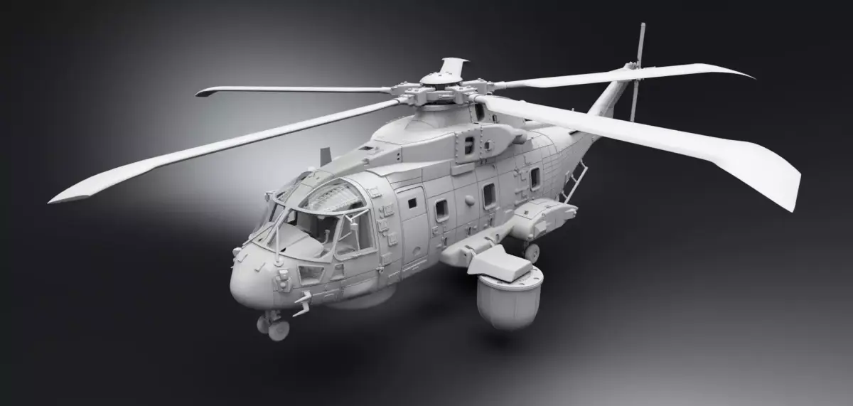 Merlin Mk2 Scale model 3D print model