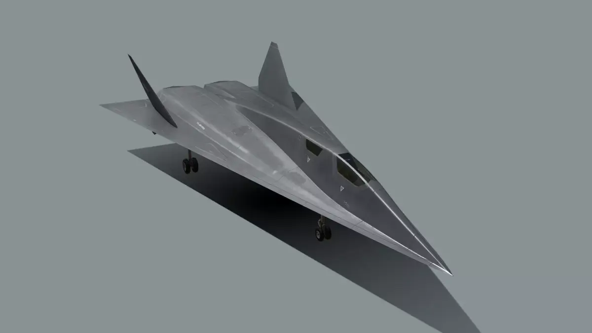 SR-91 Aurora Low-poly 3D model