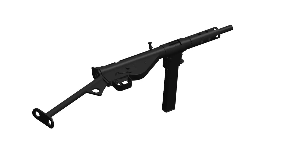  Sten submachine gun Mk2  3D model
