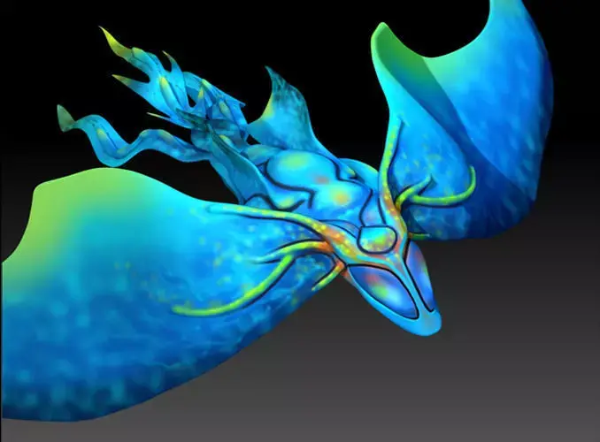 Stingray sea creature Free low-poly 3D model