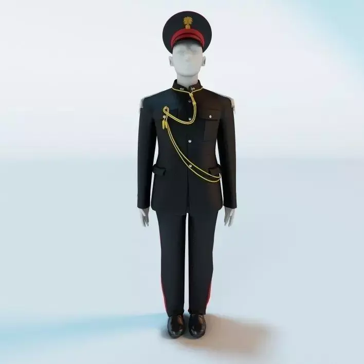 Gun Salute Manikin 3D model