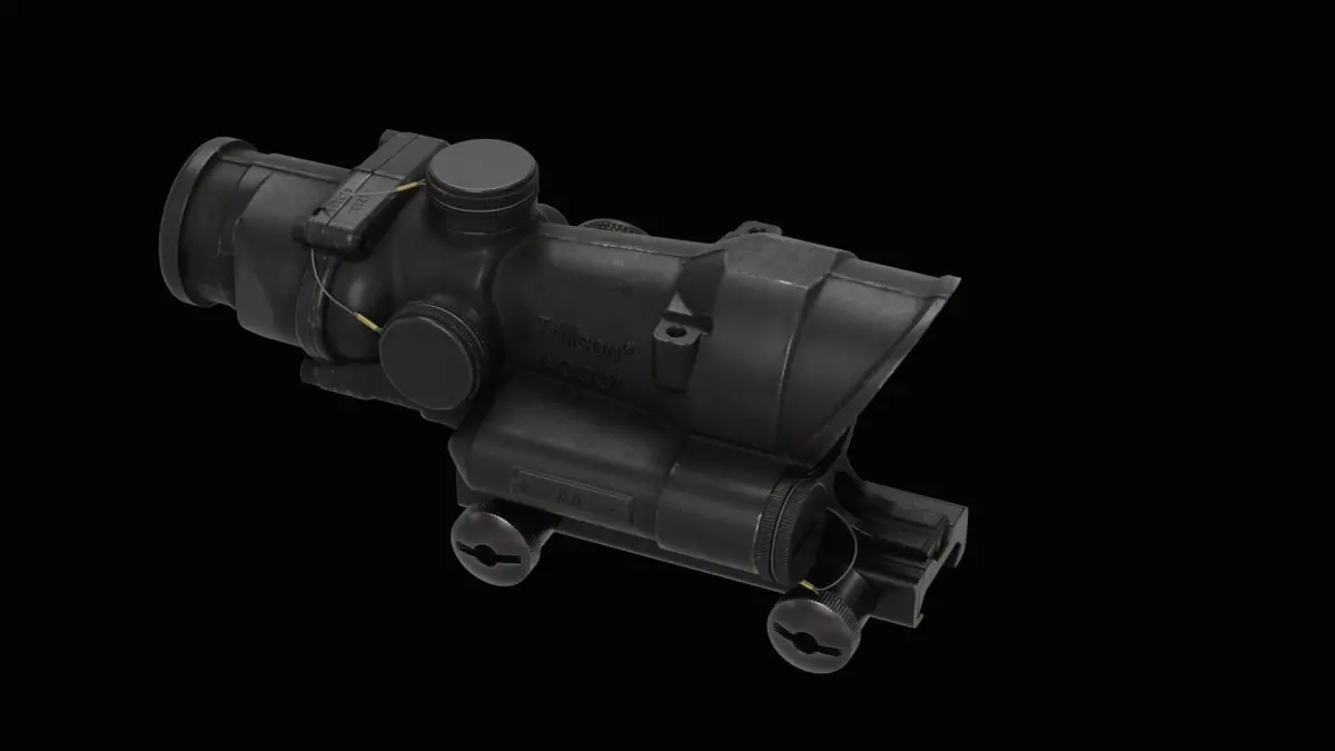 Trijicon ACOG4X32 LED Low-poly 3D model