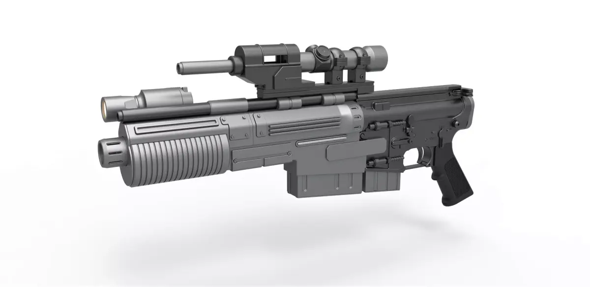 Blaster rifle A300 3D model