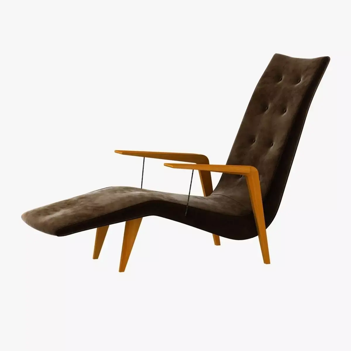 Chaise lounge by joaquin tenreiro 3D model