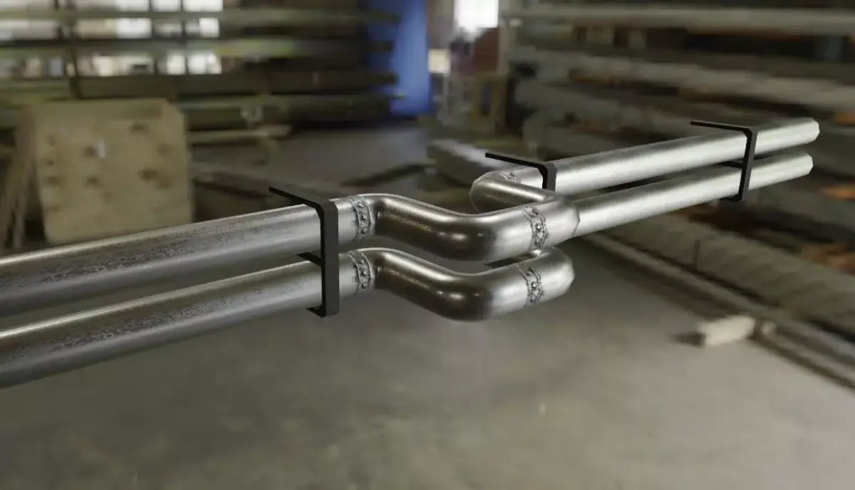 Industrial Tubulation - Pipe - Warehouse - Tubulacao Low-poly 3D model