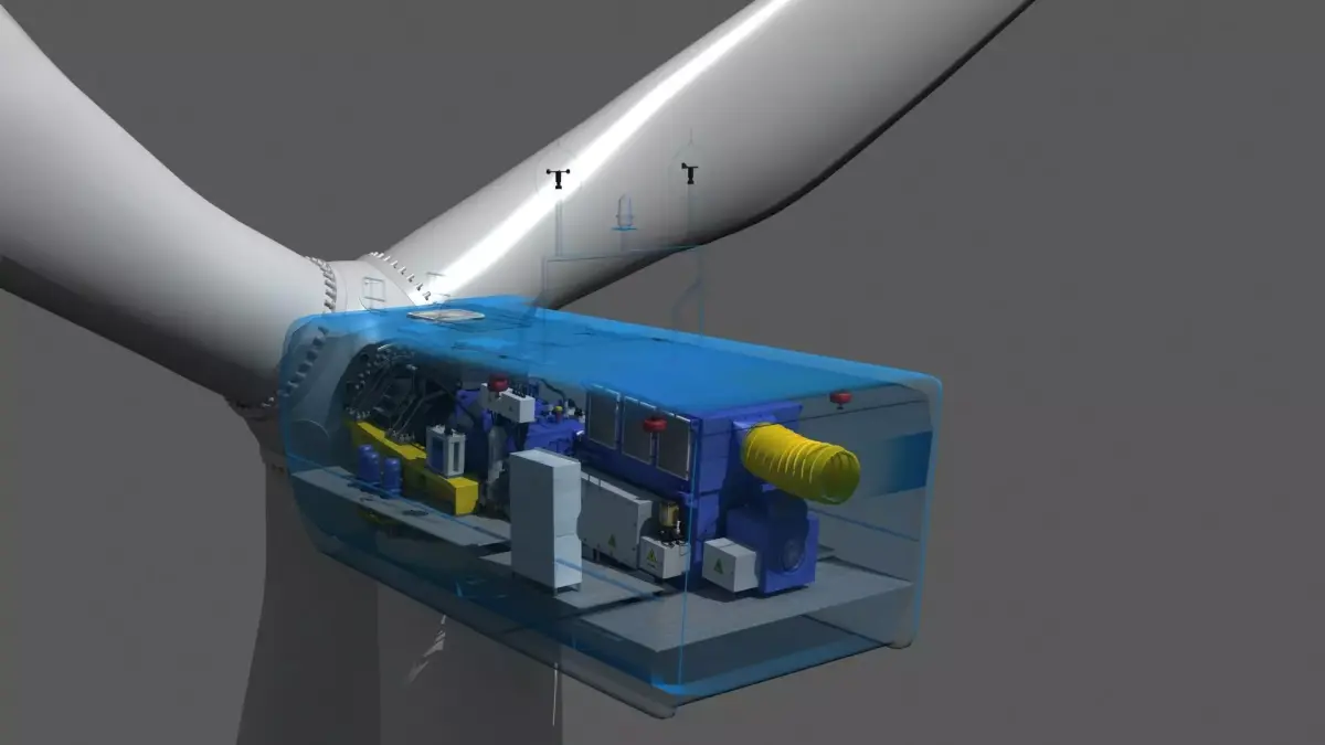 Internal Structure of Wind Turbine Generator 1 3D model