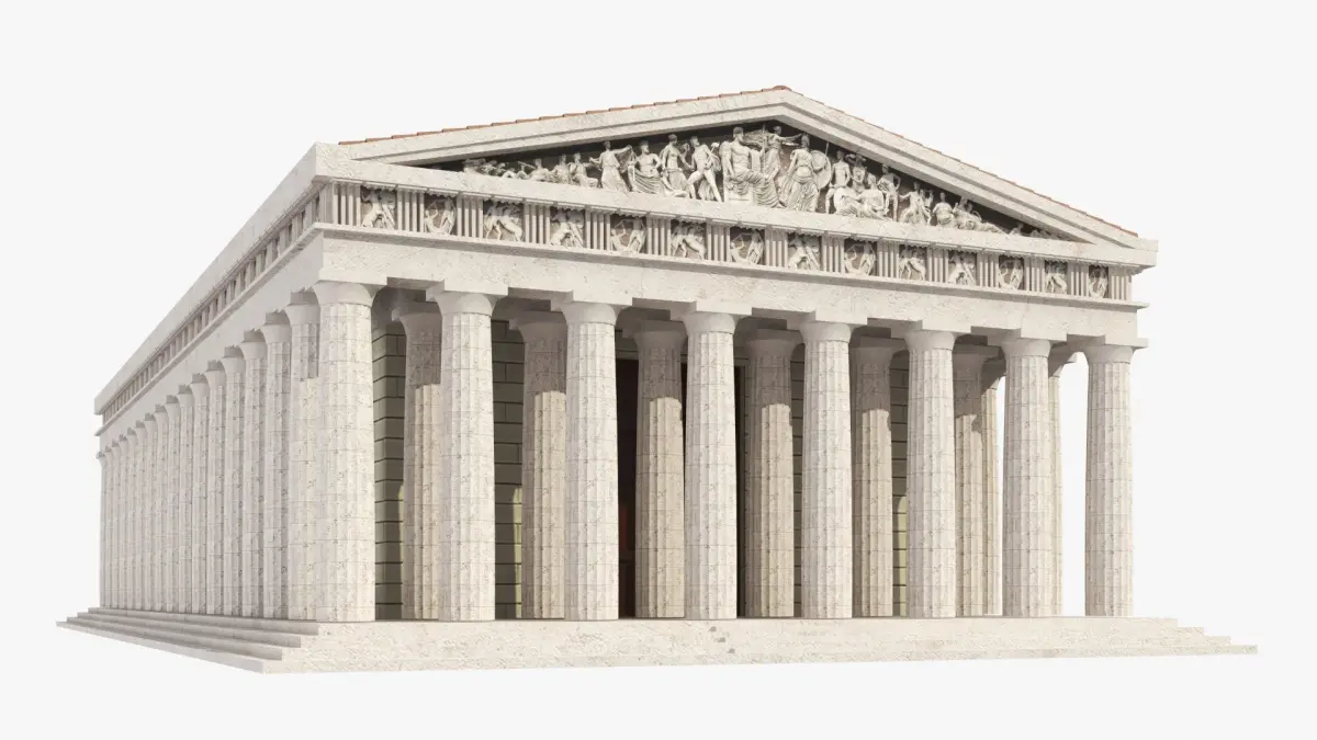 Greek Temple Parthenon 3D model