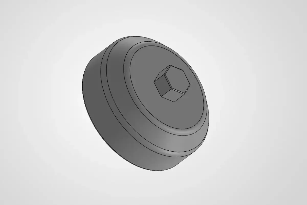 Oil Filter Removal Tool 65mm HF204 3D model