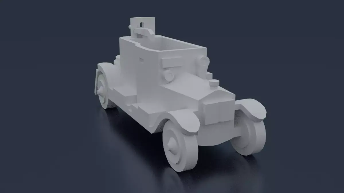 Minerva Armored Car 3D print model