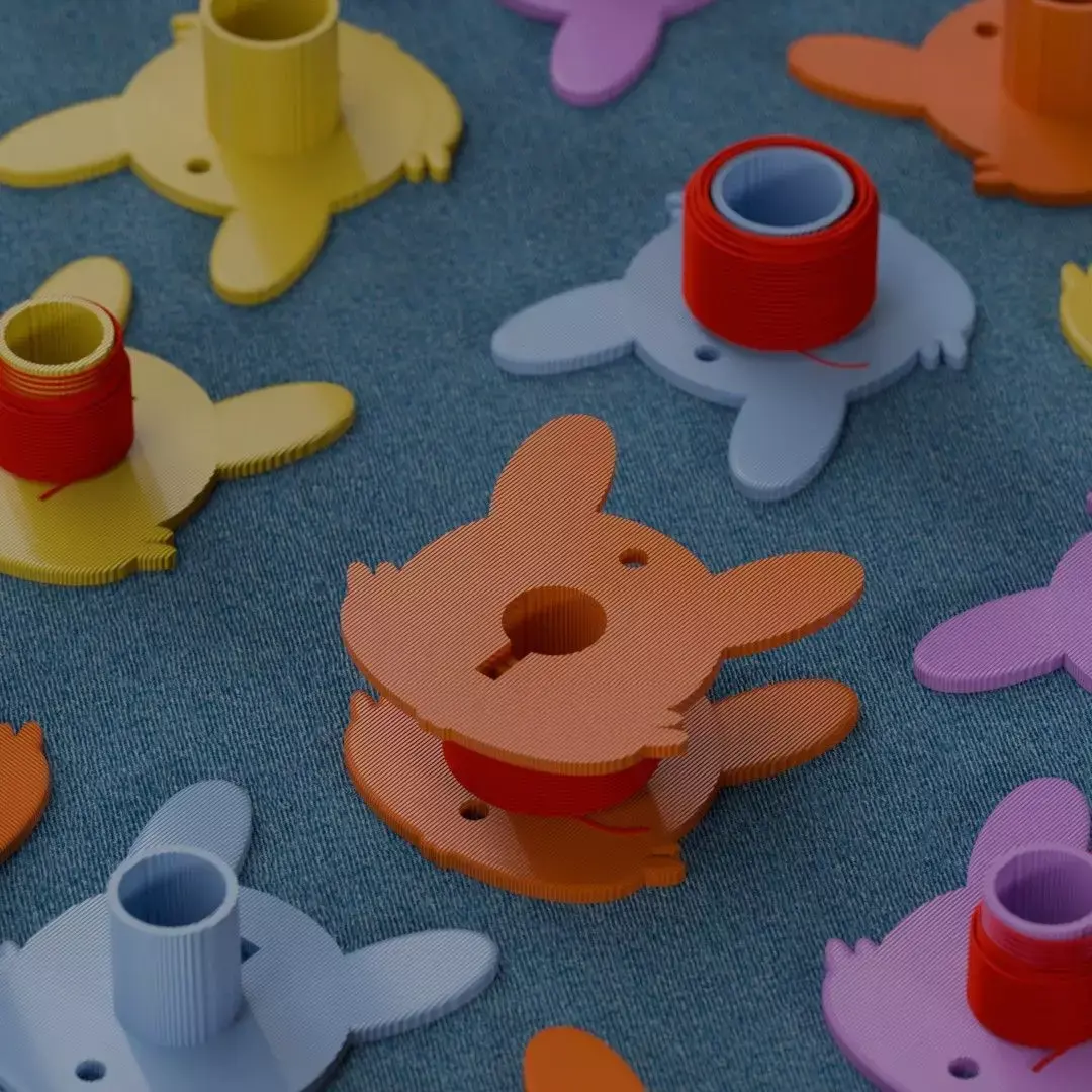 Bunny Spool the cute sewing bobbin 3D print model