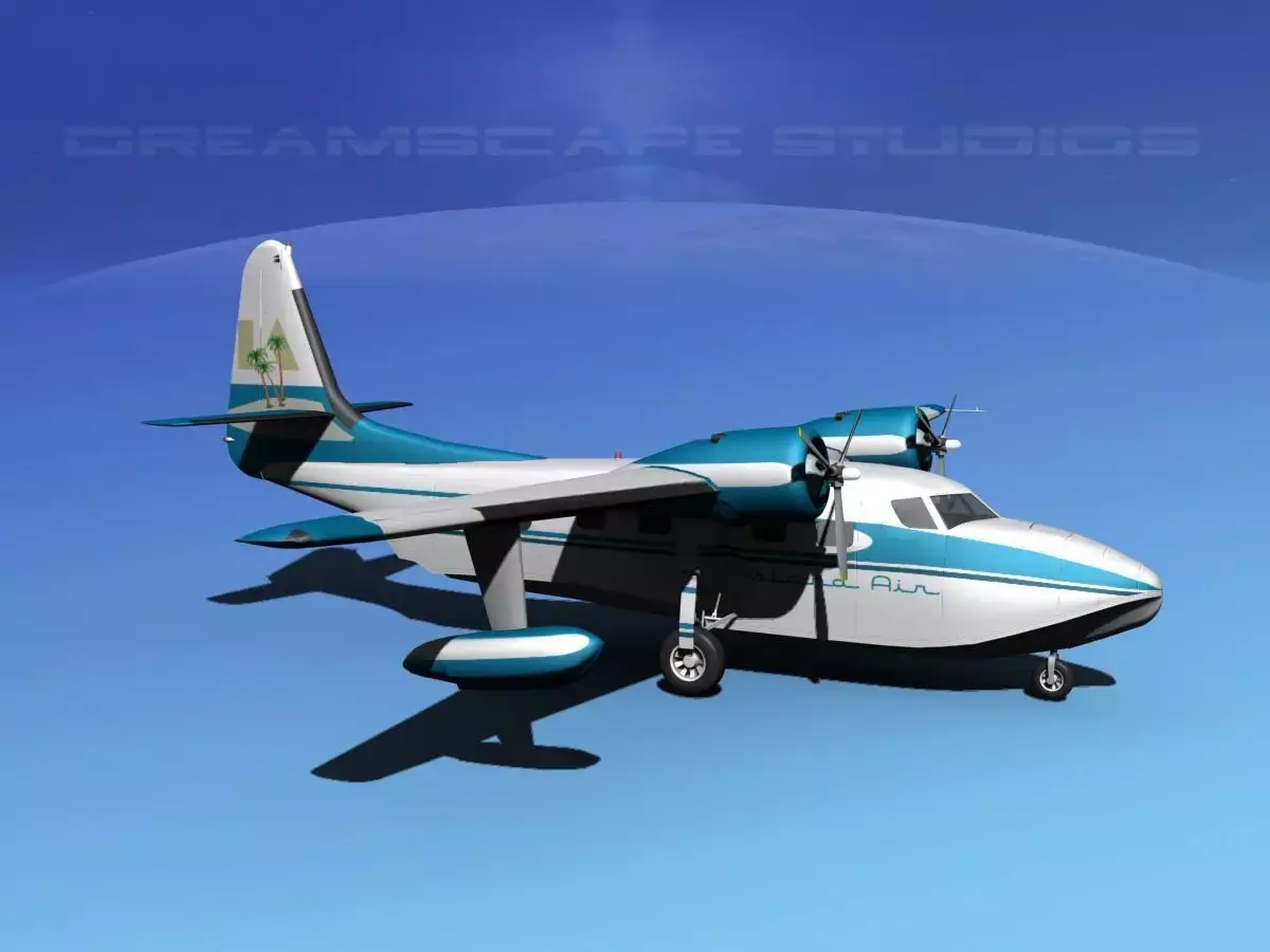 Grumman G-73 Mallard Island Air 3D model