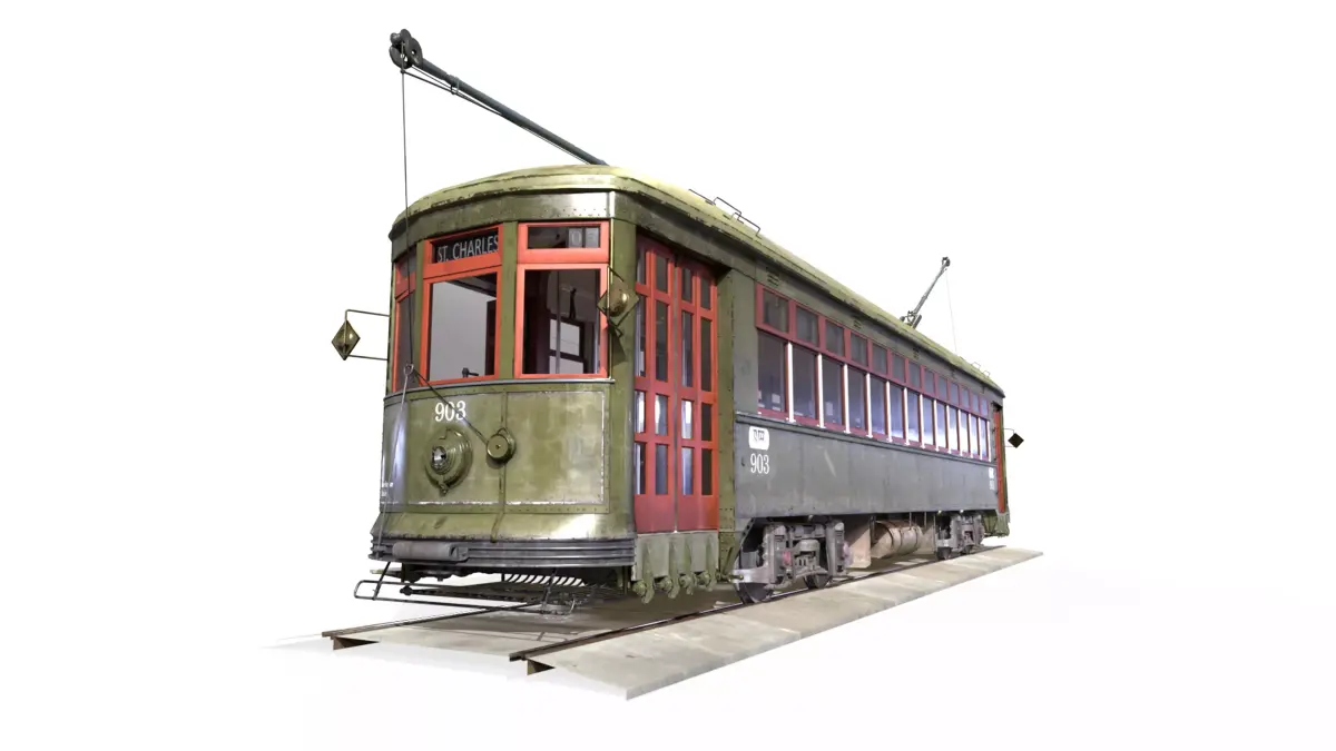 New Orleans Streetcar 3D model
