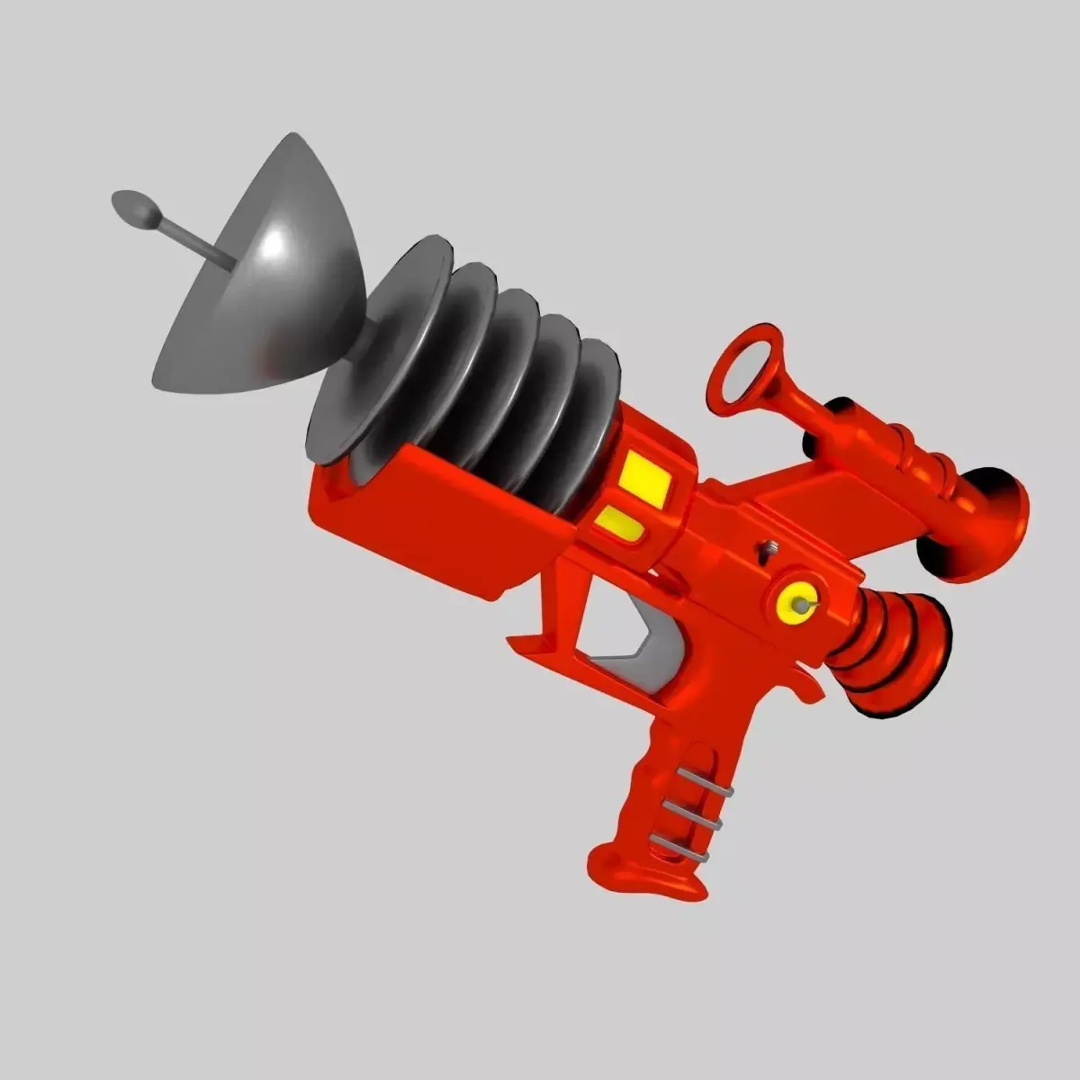 Retrofuturistic Raygun 3D model