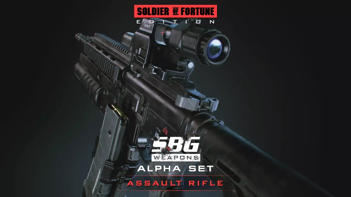 SBG Assault Rifle - Soldier of Fortune Edition Low-poly 3D model