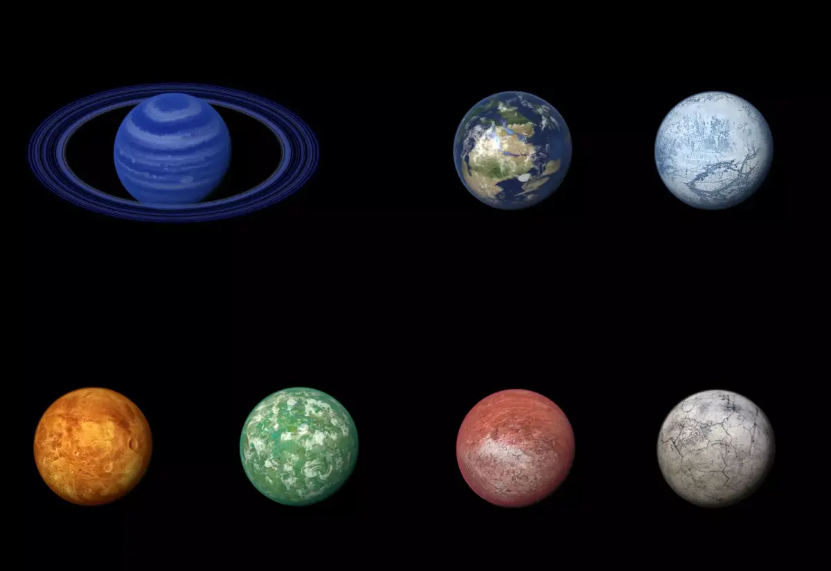 Alien Planet Moon Sci-Fi Fantasy 3D model